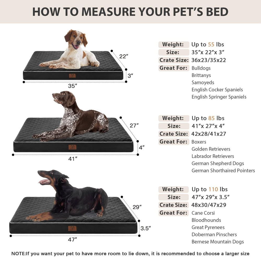 WNPETHOME XXL dog bed shipped vacuum-sealed for compact delivery.