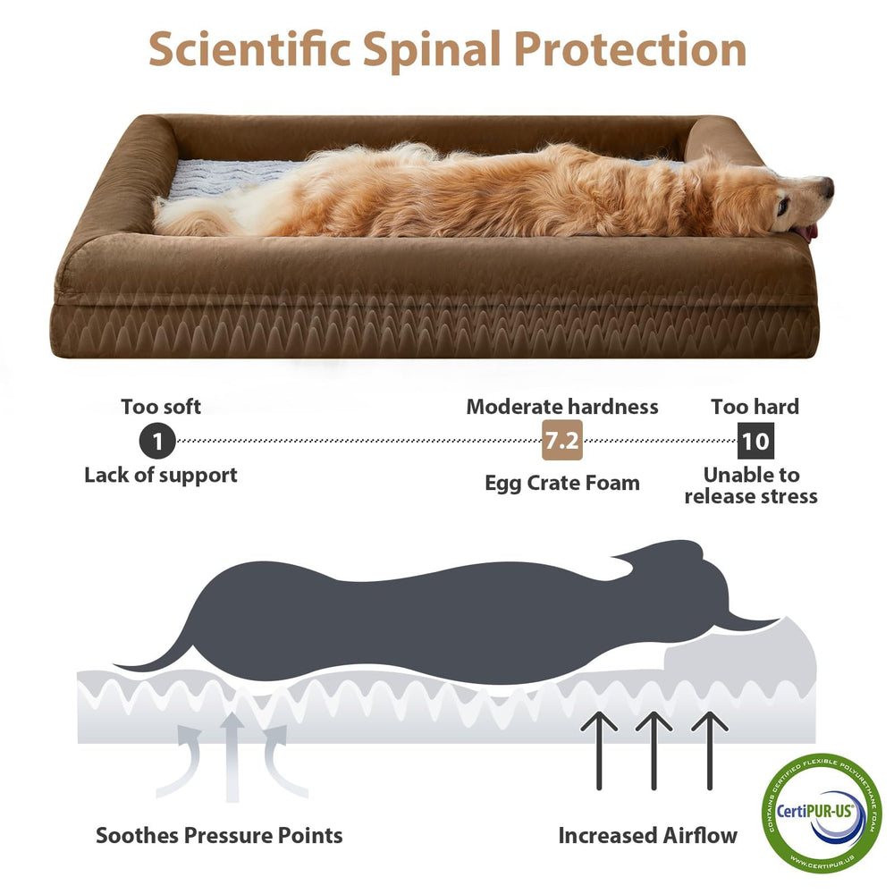 WNPETHOME XXL dog bed waterproof cover keeps the foam dry and clean.