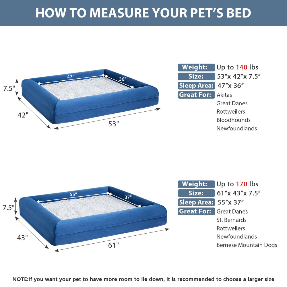 WNPETHOME XXXL anti-slip bottom photo, secure placement on any floor