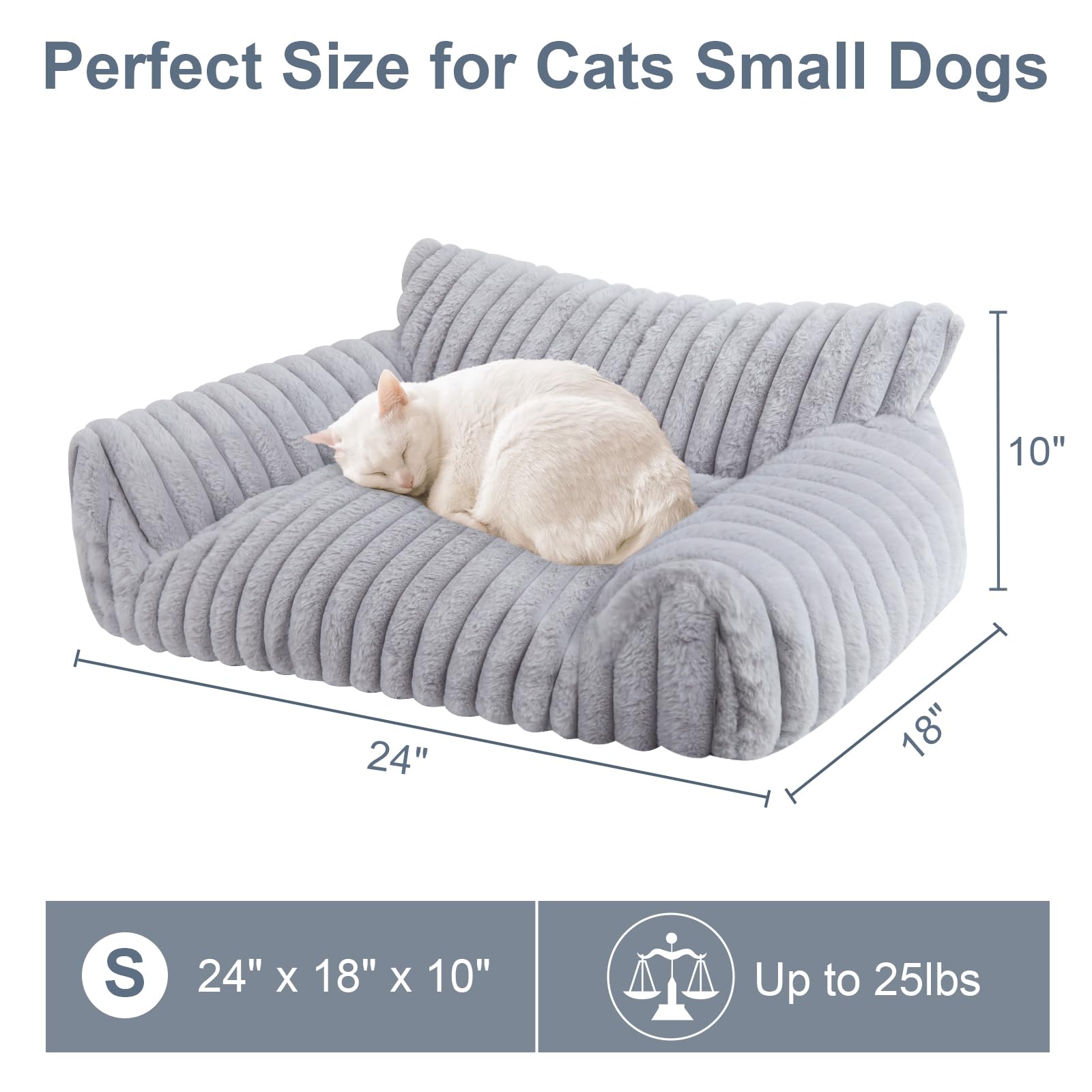 Wn's Day Cat Couch Bed Detachable Cover demonstrates easy machine washing for quick cleaning