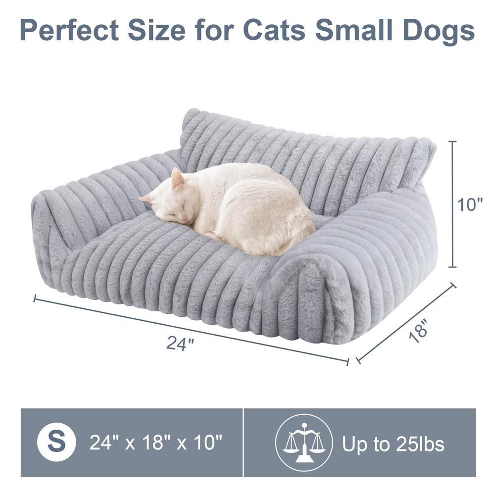 Wn's Day Cat Couch Bed Detachable Cover demonstrates easy machine washing for quick cleaning