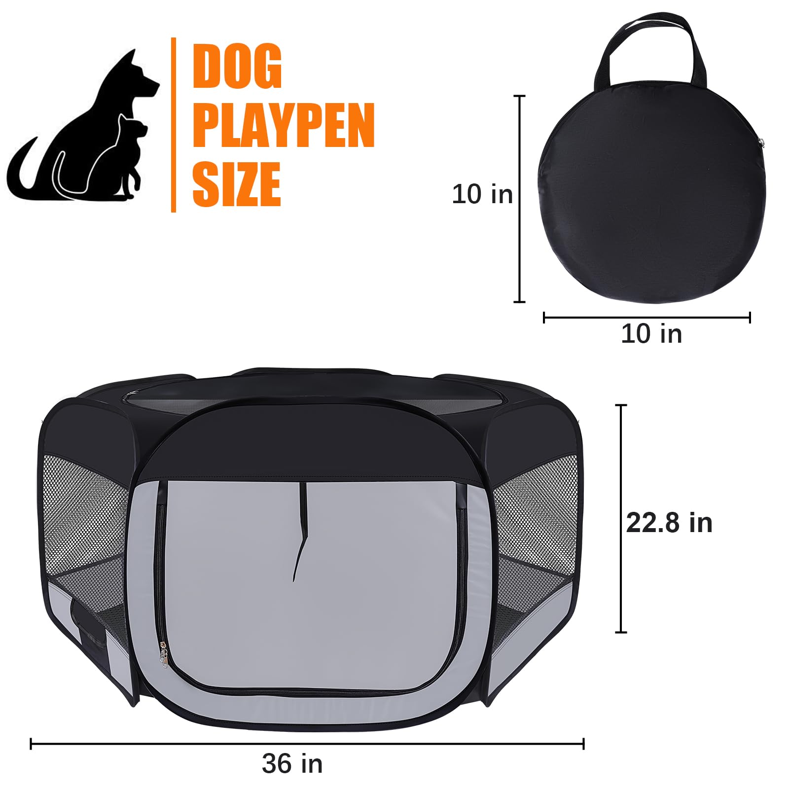 Wn's Day collapsible crate with carrying case for quick cleanup and storage