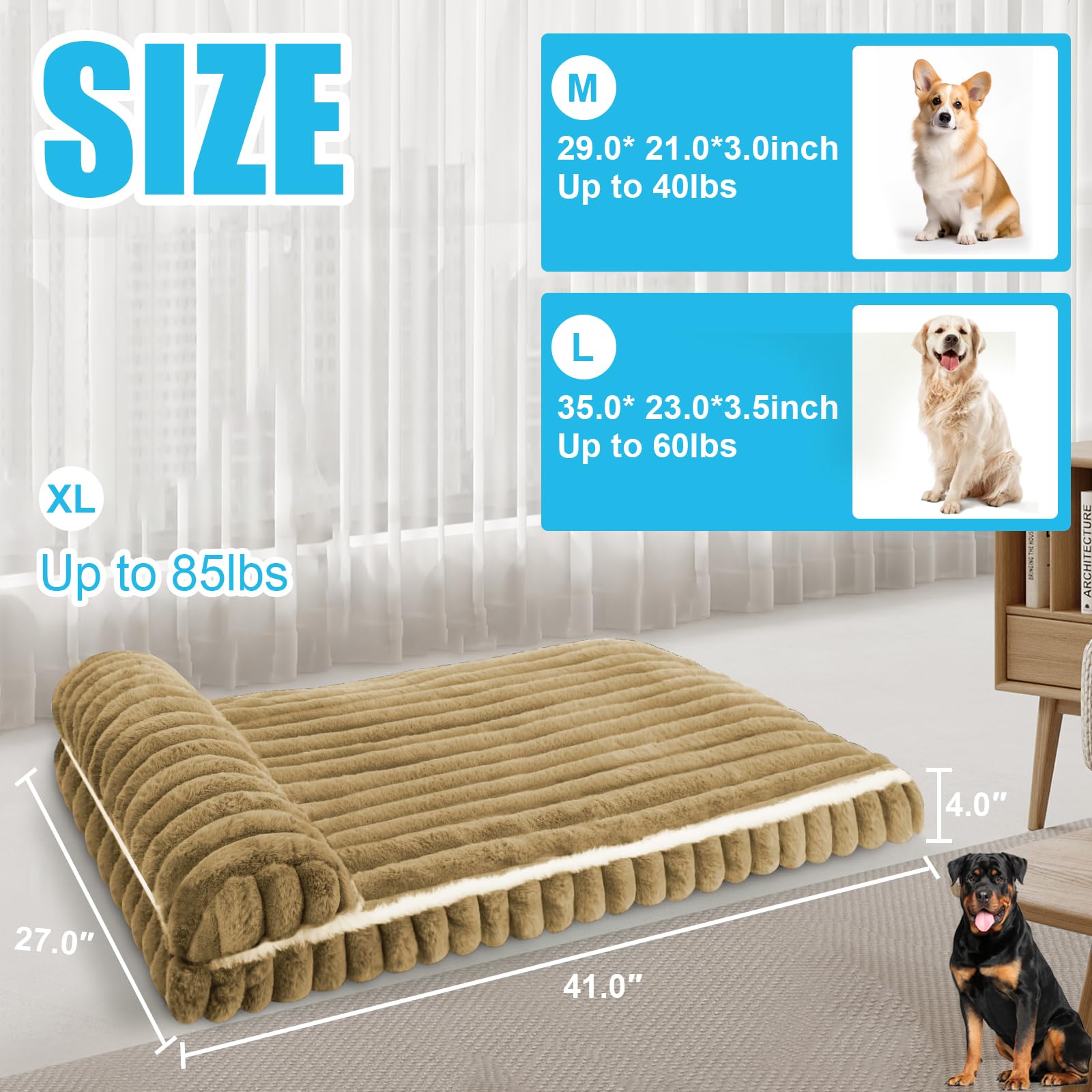 Wn's Day kennel mat XL suitable for crates, cars, and travel.