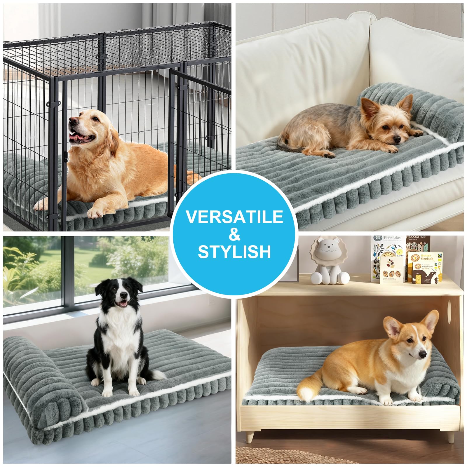 Wn's Day Comfort Dog Bed stain-resistant base stays clean longer.