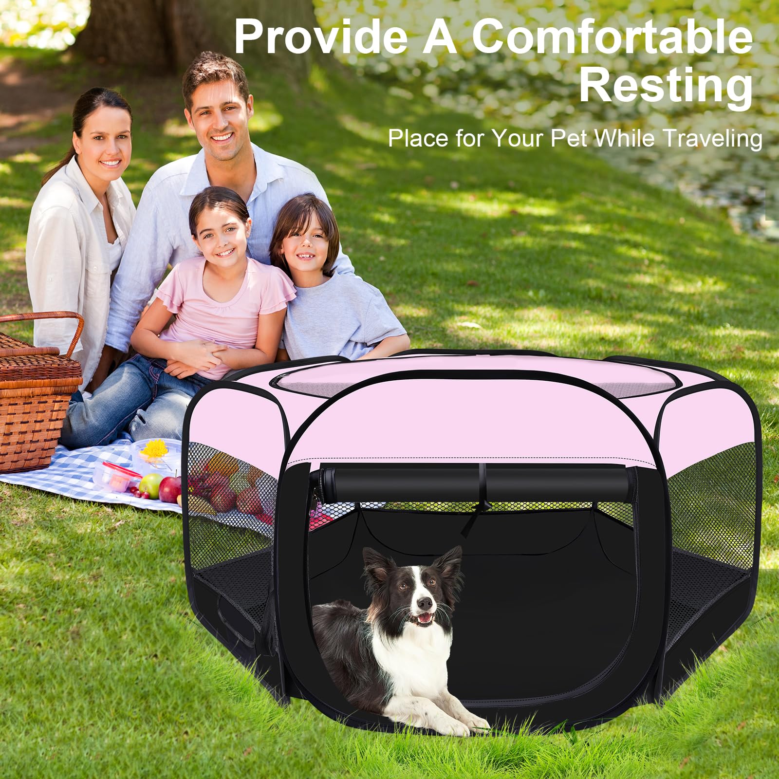 Wn's Day playpen pink mesh close-up reveals airflow and visibility