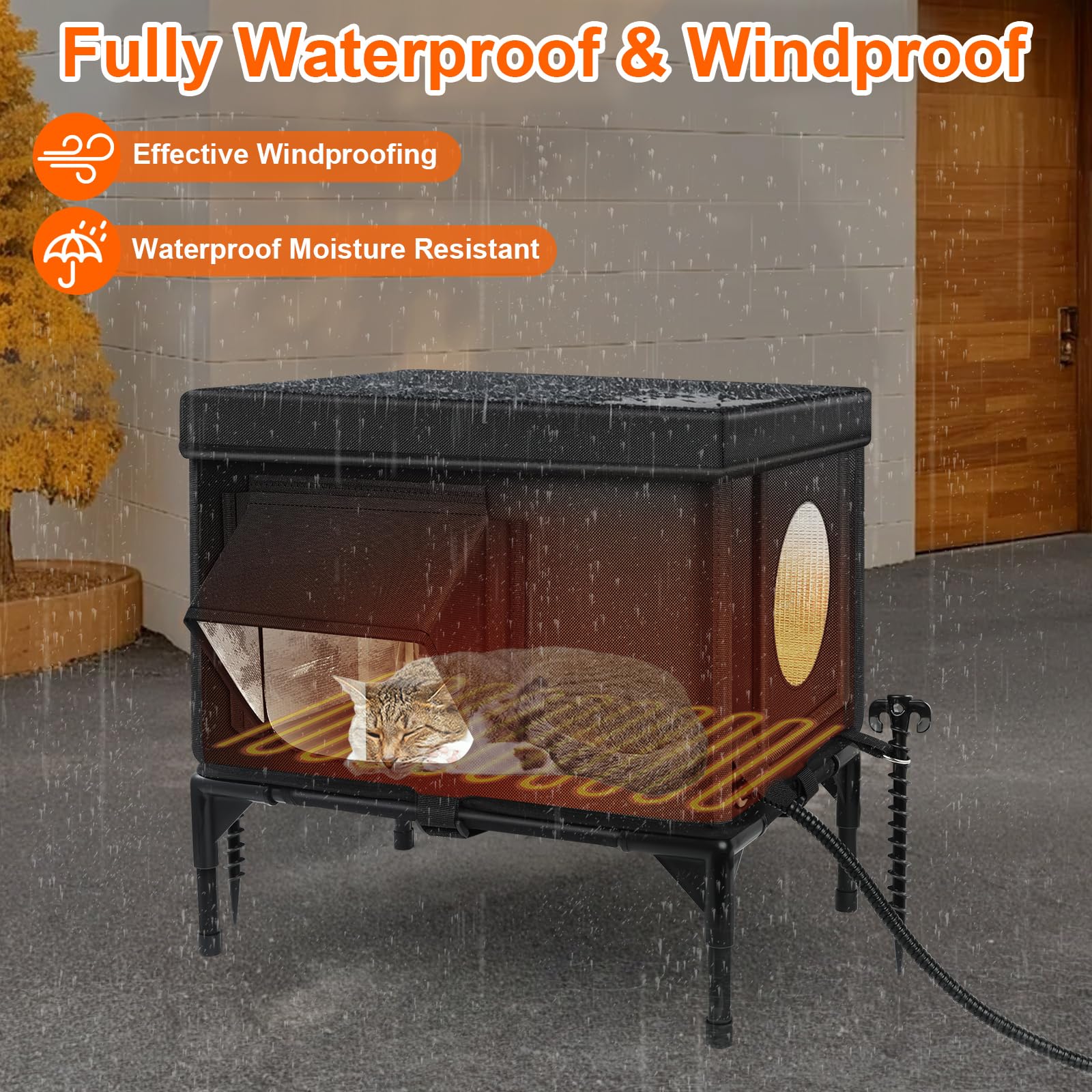 Wn's Day elevated 6-inch base keeps the shelter dry from ground moisture.