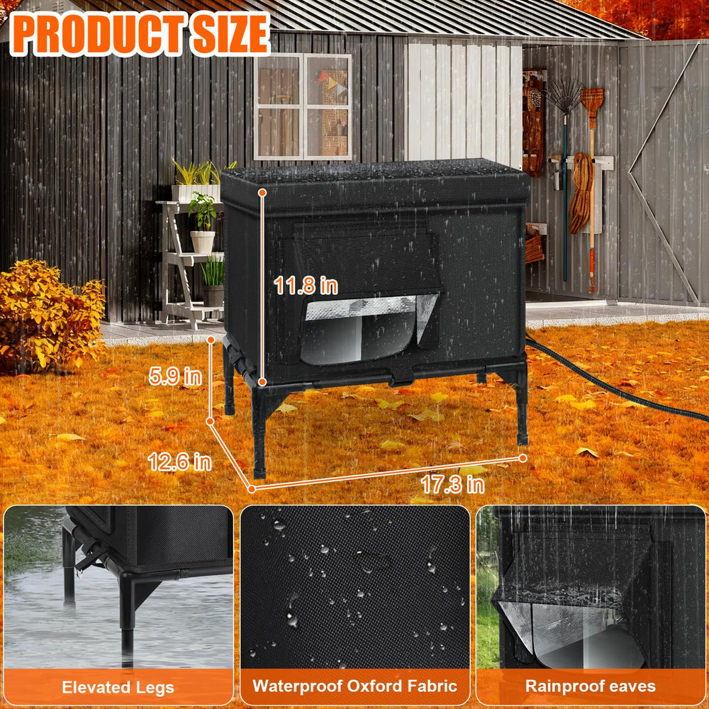 Wn's Day escape door design enables quick retreat for outdoor cats.