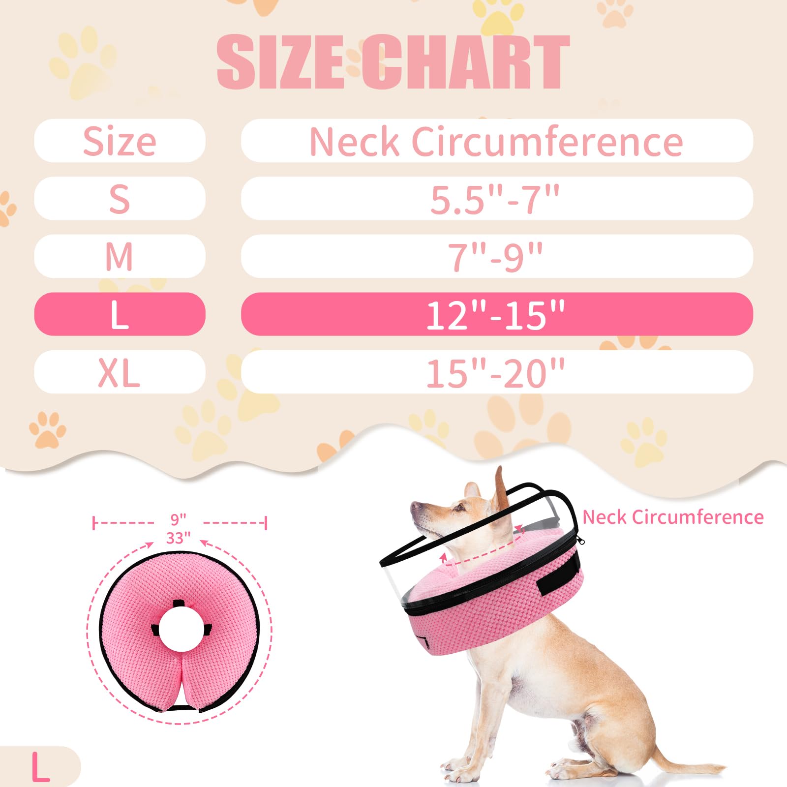 Wn's Day inflatable neck collar closeup shows adjustable inflation for comfortable wear