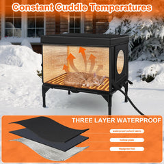 Wn's Day insulated aluminum foil interior showing warmth retention features.