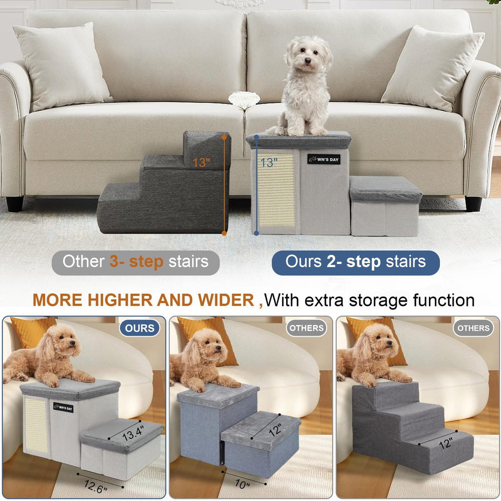 Wn's Day multi-purpose pet stairs help older pets reach sofas and beds