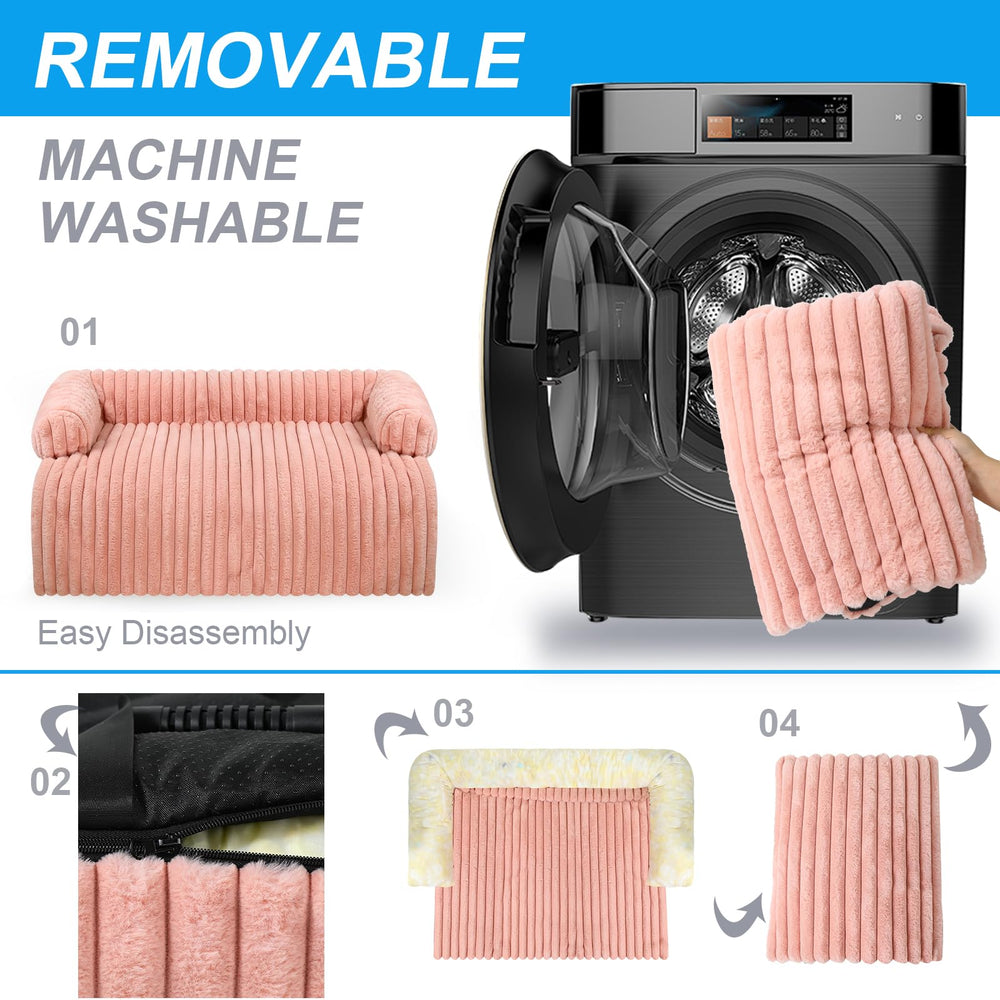 Wn's Day pet couch covers sofa pink XL protects upholstery from hair, paw prints, and scratches.