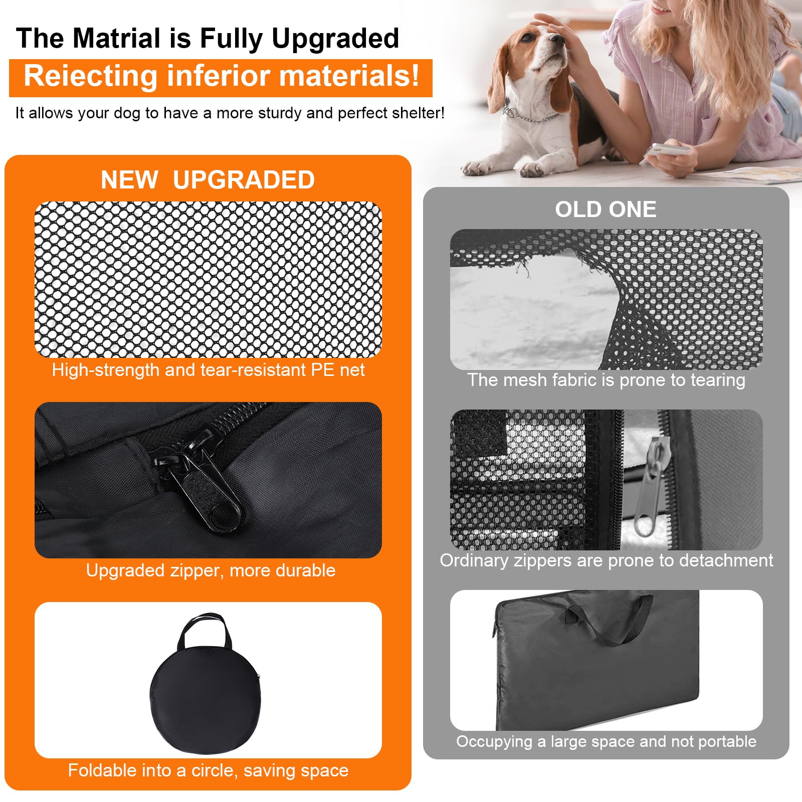 Wn's Day playpen zipper doors enable safe interaction and easy access.