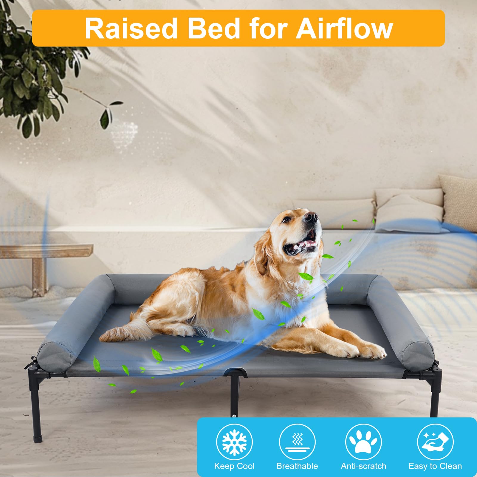 Wn's Day U-shaped pillow design surrounds the bed for neck and head support.