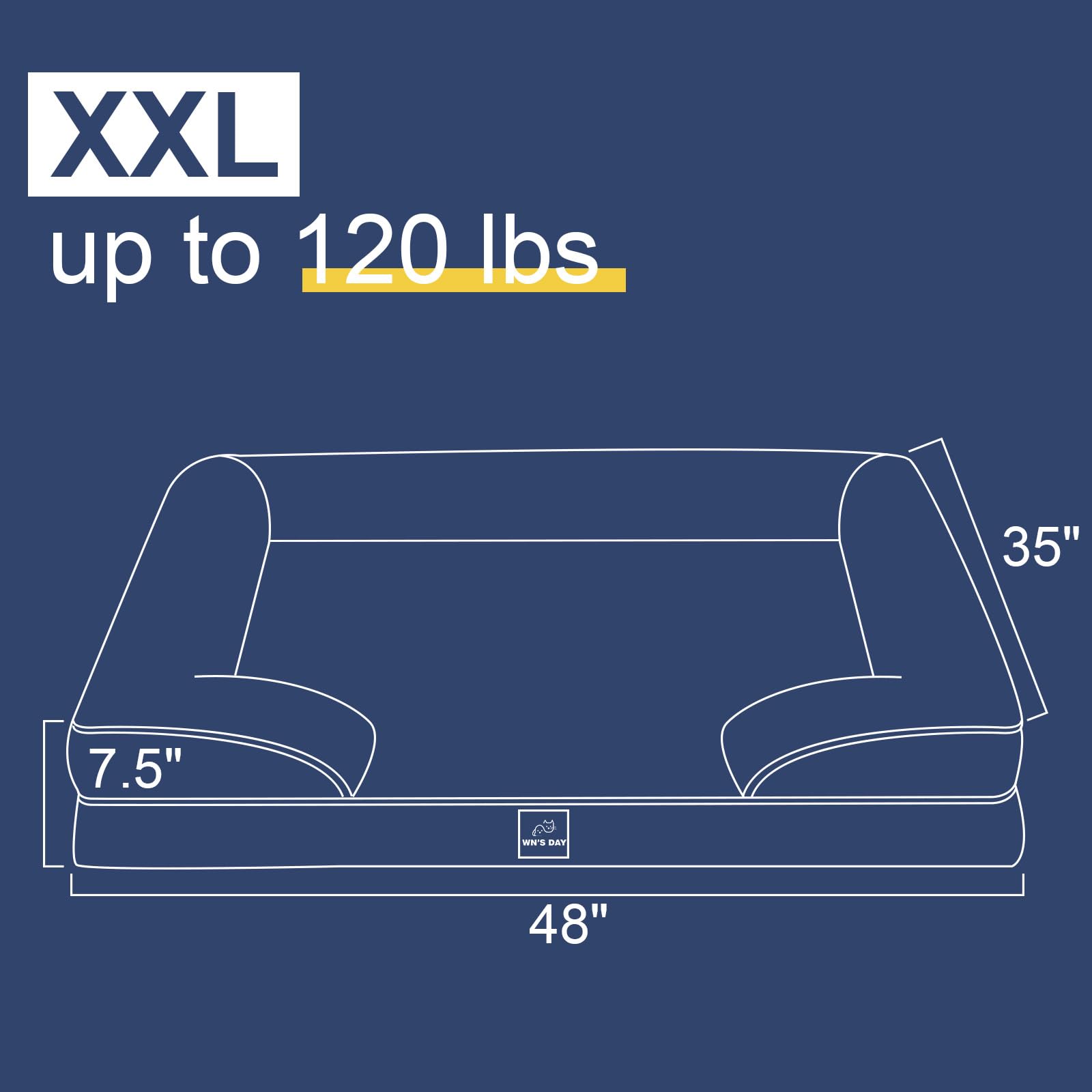 Wn's Day XXL-dog-bed offers ample space for large breeds