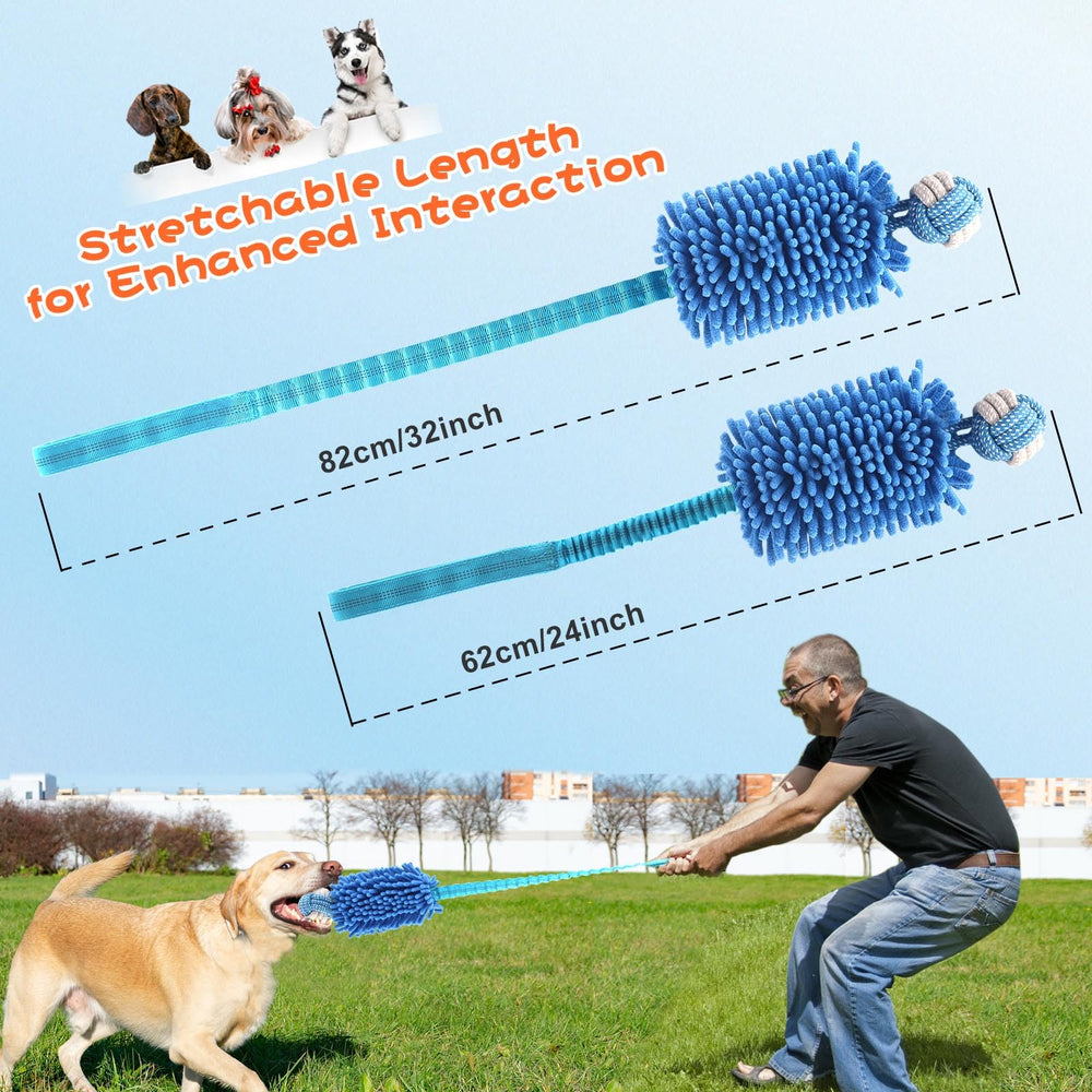 Wodoca teeth cleaning dog toy targets surface teeth cleaning during chewing sessions.