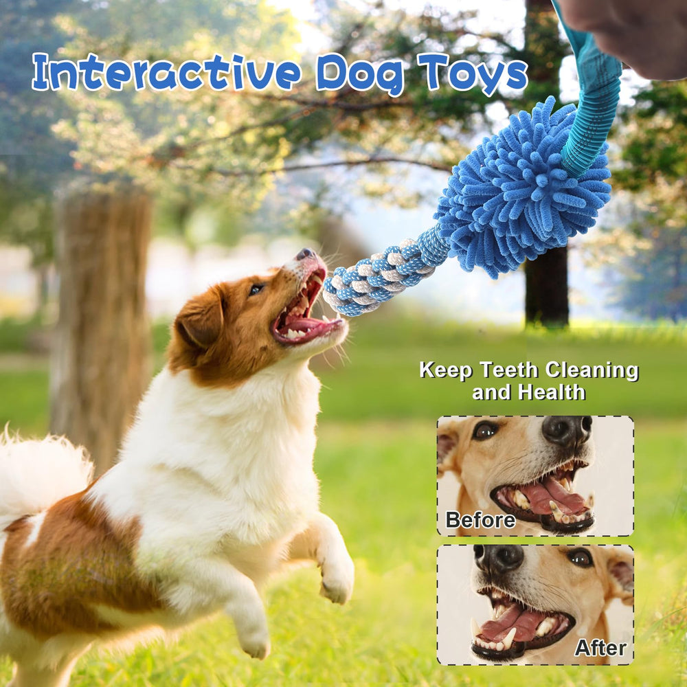 Wodoca tug-of-war dog toy blue durable for energetic play
