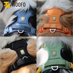 WOOFO Core harness pocket open illustrating integrated storage for bags or tags.