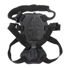 Wogerplu dog harness quick-release base enables fast camera mounting and dismount.