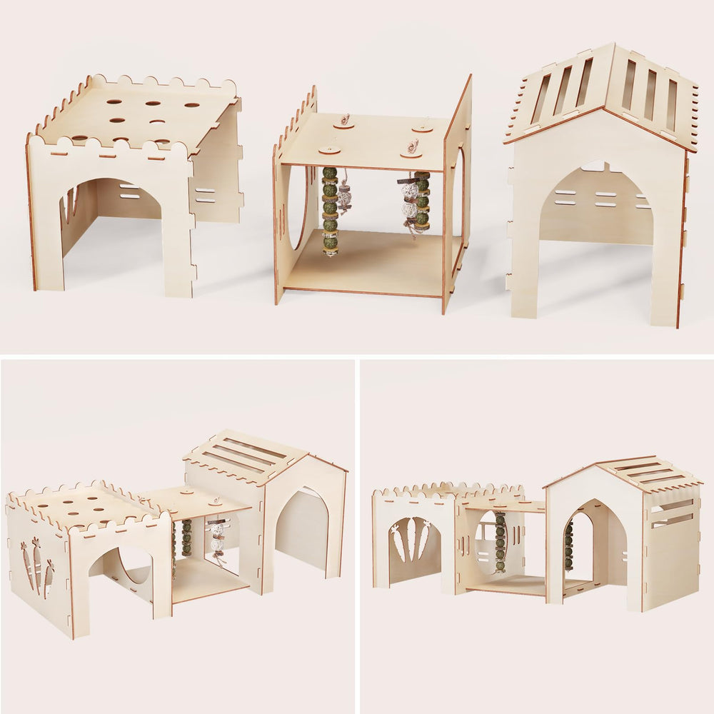 Woiworco rabbit hanging toys image captures interactive play that encourages activity and exploration.