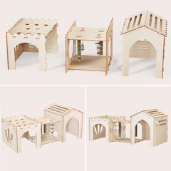 Woiworco rabbit hanging toys image captures interactive play that encourages activity and exploration.