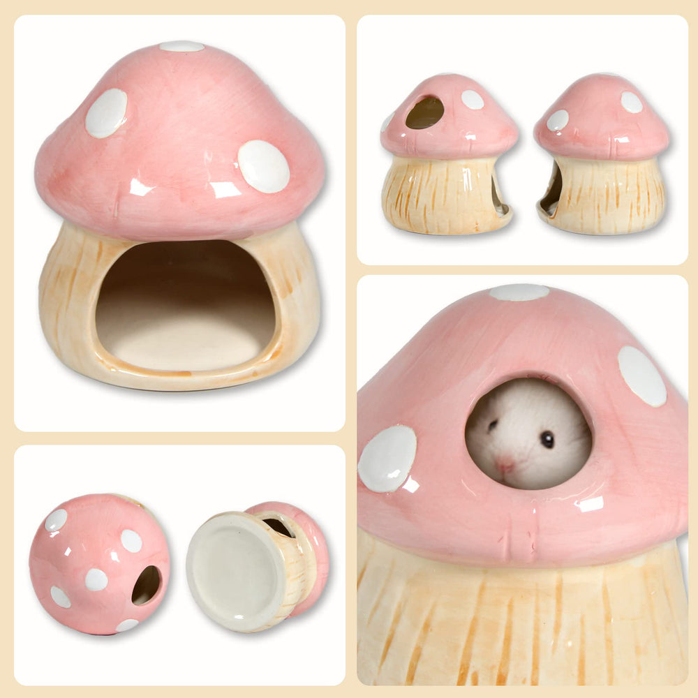 Woleigiao chinchilla dust bath house pink encourages grooming and play