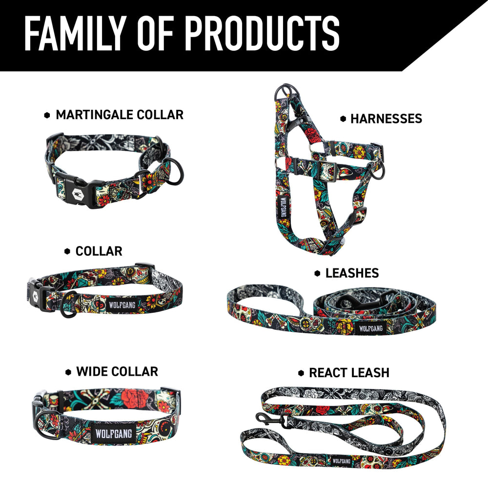 Wolfgang leash with welded steel D-ring delivers secure attachment on rugged hikes.