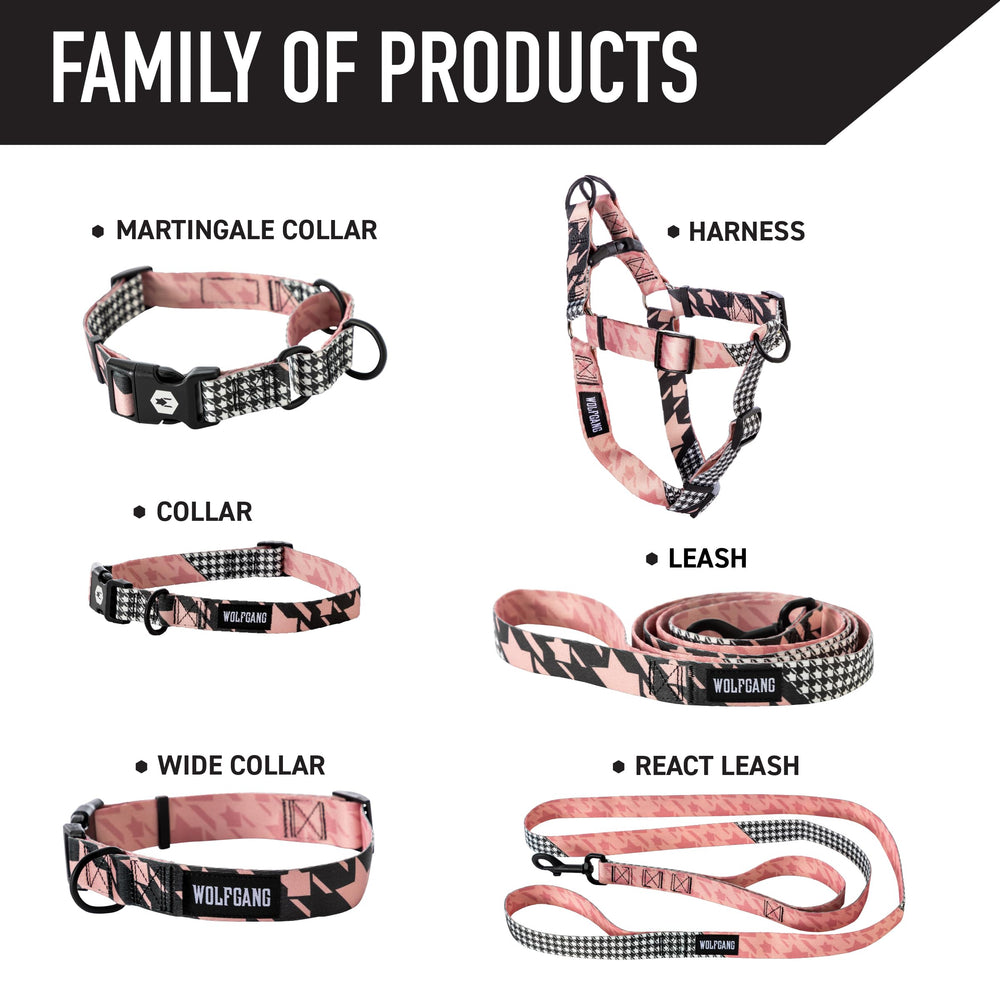 Wolfgang Man & Beast Heavy Duty pink print durable webbing withstands outdoor adventures.