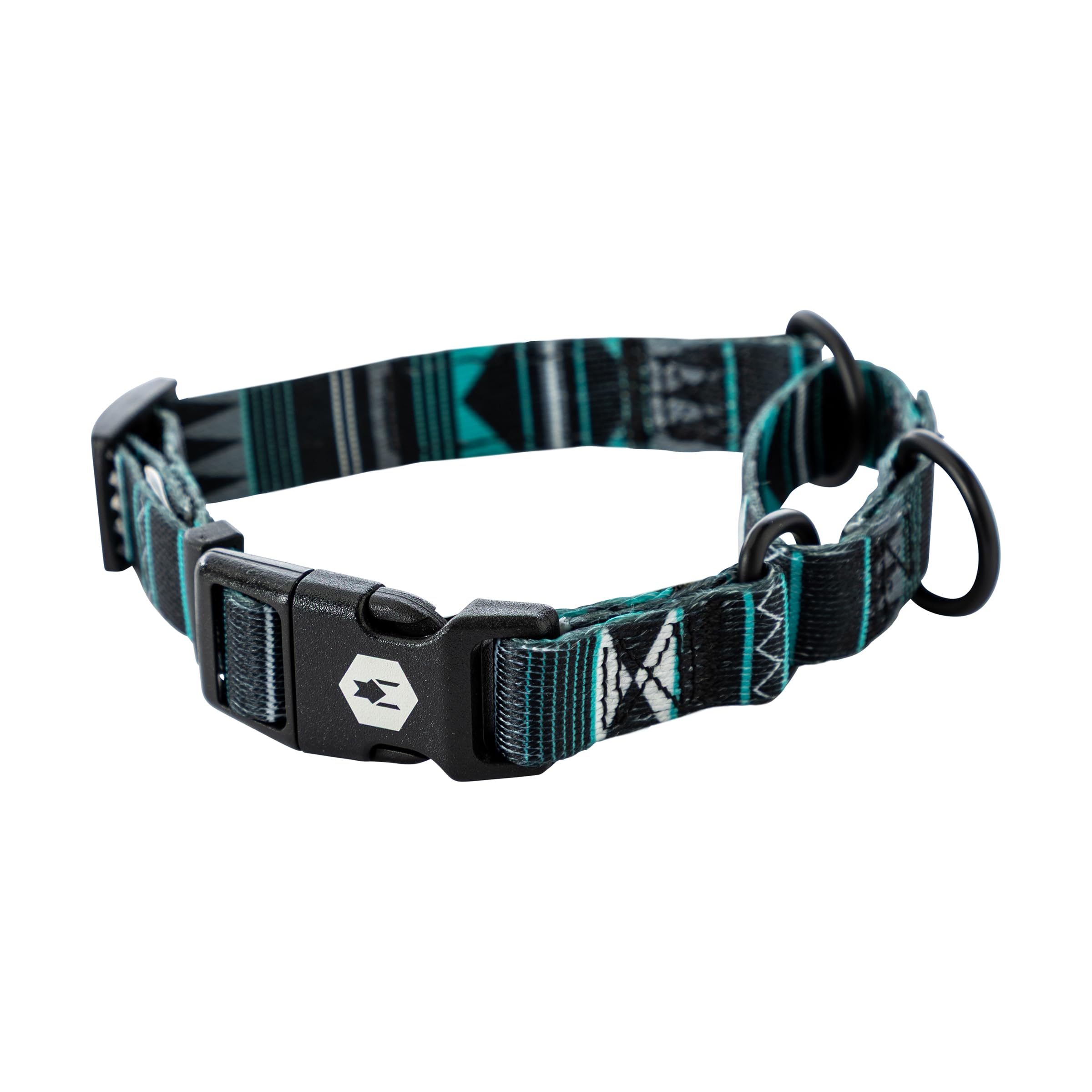 Wolfgang Heavy Duty Martingale Collar WesternSky Small front view enables reliable daily walks