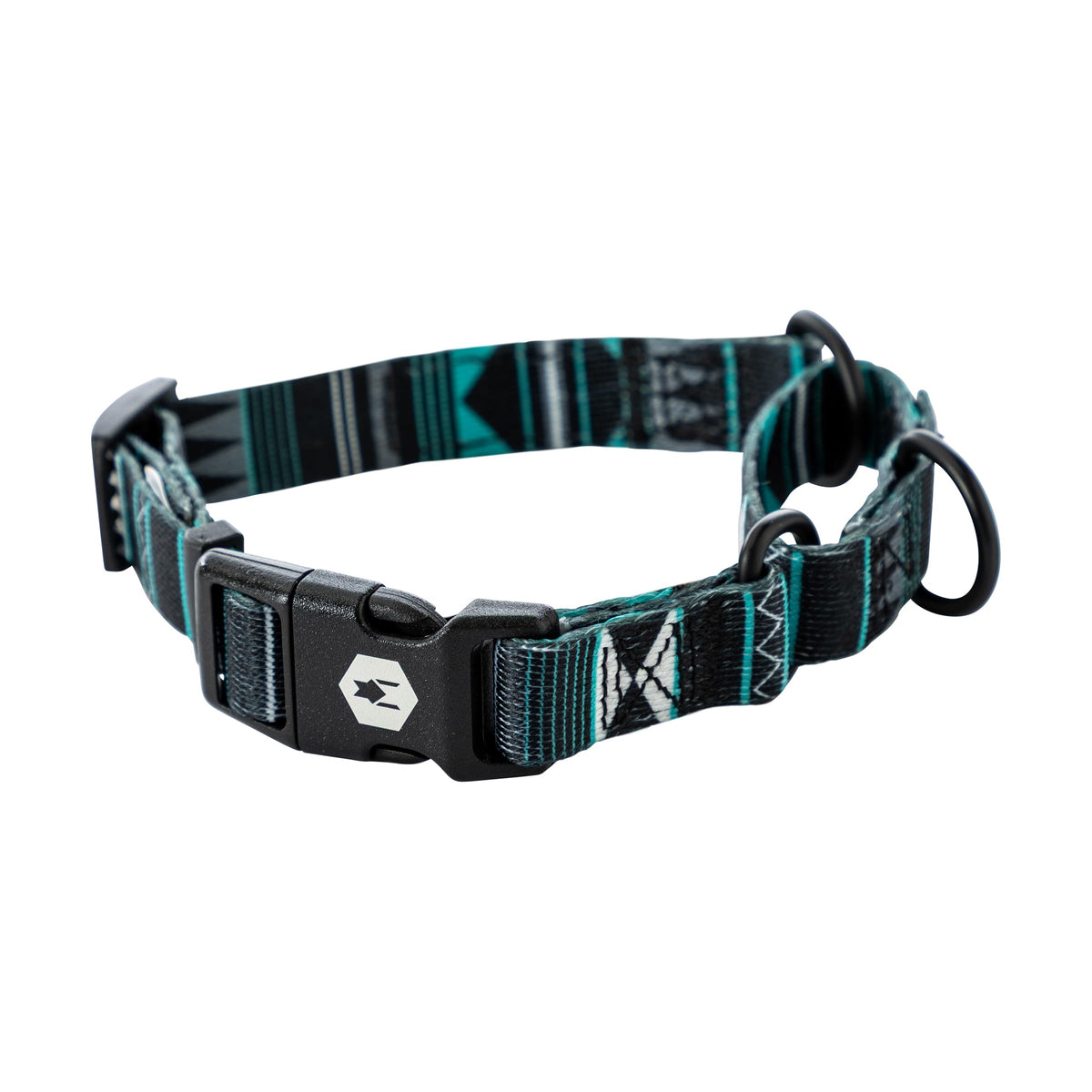 Wolfgang Heavy Duty Martingale Collar WesternSky Small front view enables reliable daily walks