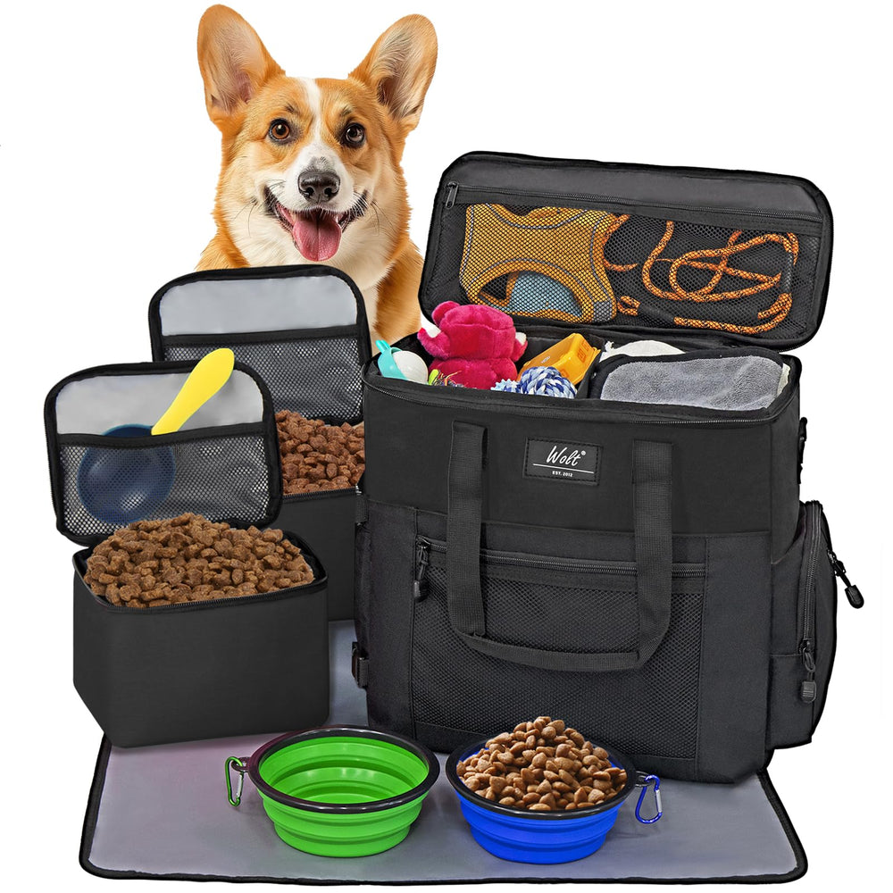WOLT dog travel bag full setup ready for airline under-seat storage