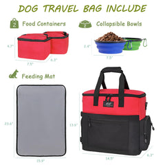 WOLT travel kit includes bowls and food containers for mess-free meals.