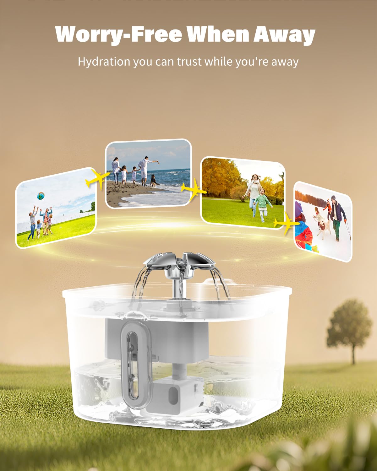 Wonder Creature ultra-quiet pump under 30dB for a peaceful home environment.