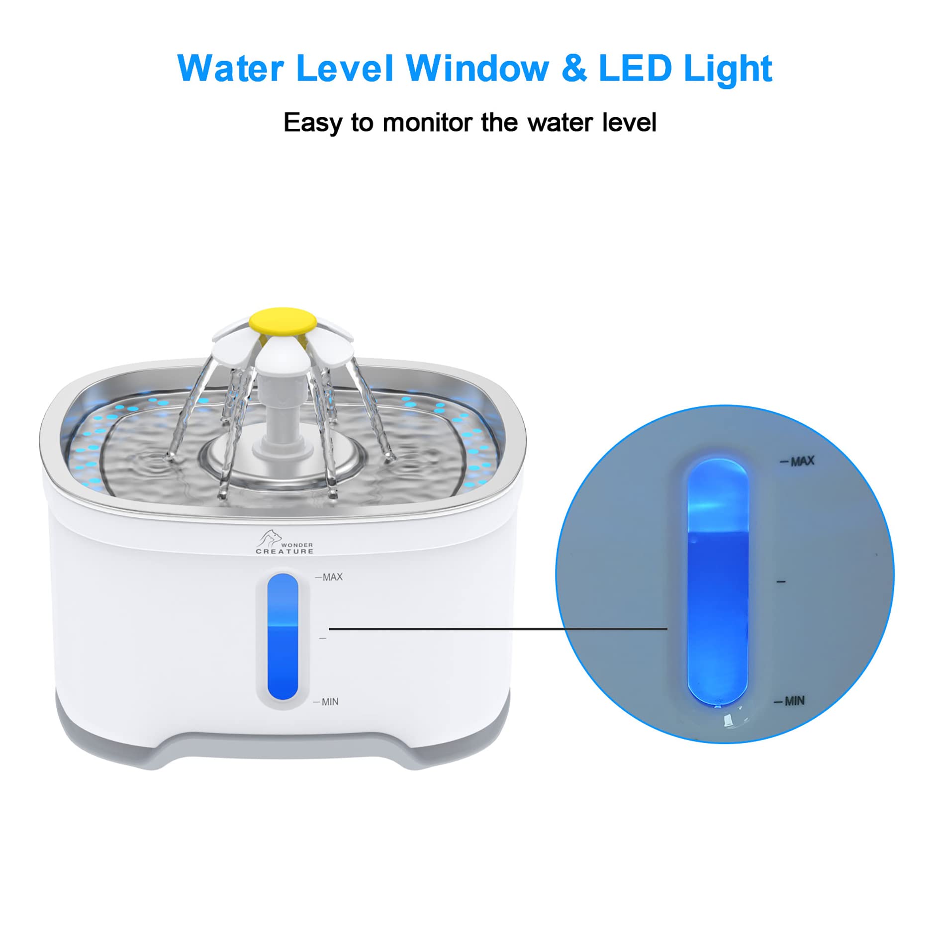 Wonder Creature quiet pump image; ultra-silent operation for a peaceful home.