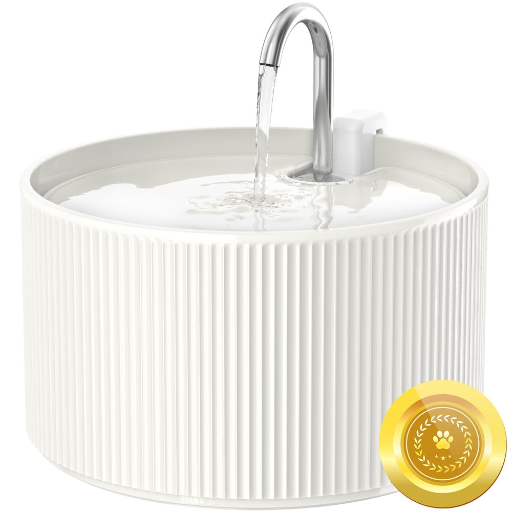 Wonder Creature ceramic cat water fountain assembly demonstrates easy setup for home use.
