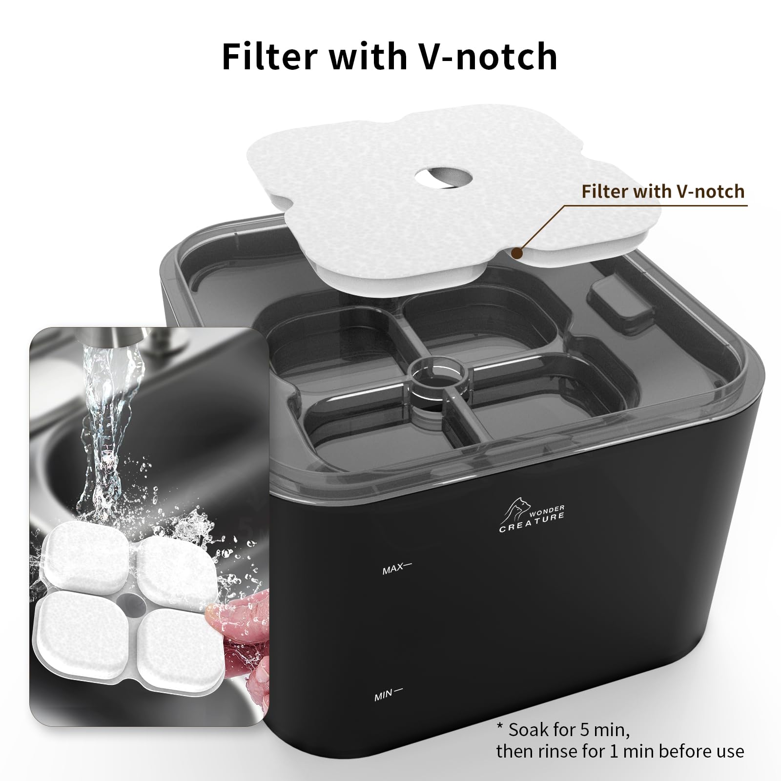Easy to assemble and disassemble for quick cleaning.