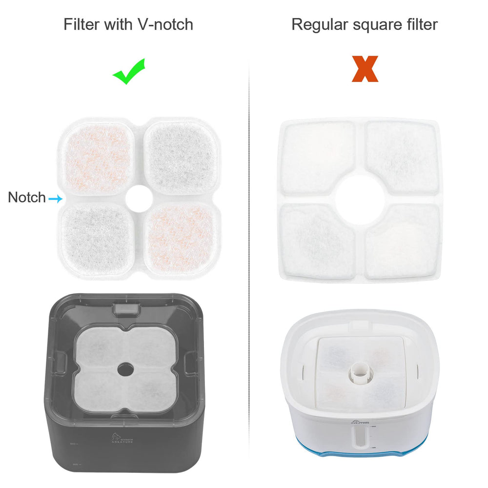 Wonder Creature Crystal Cat Water Fountain LED light adds ambience and night-time visibility.