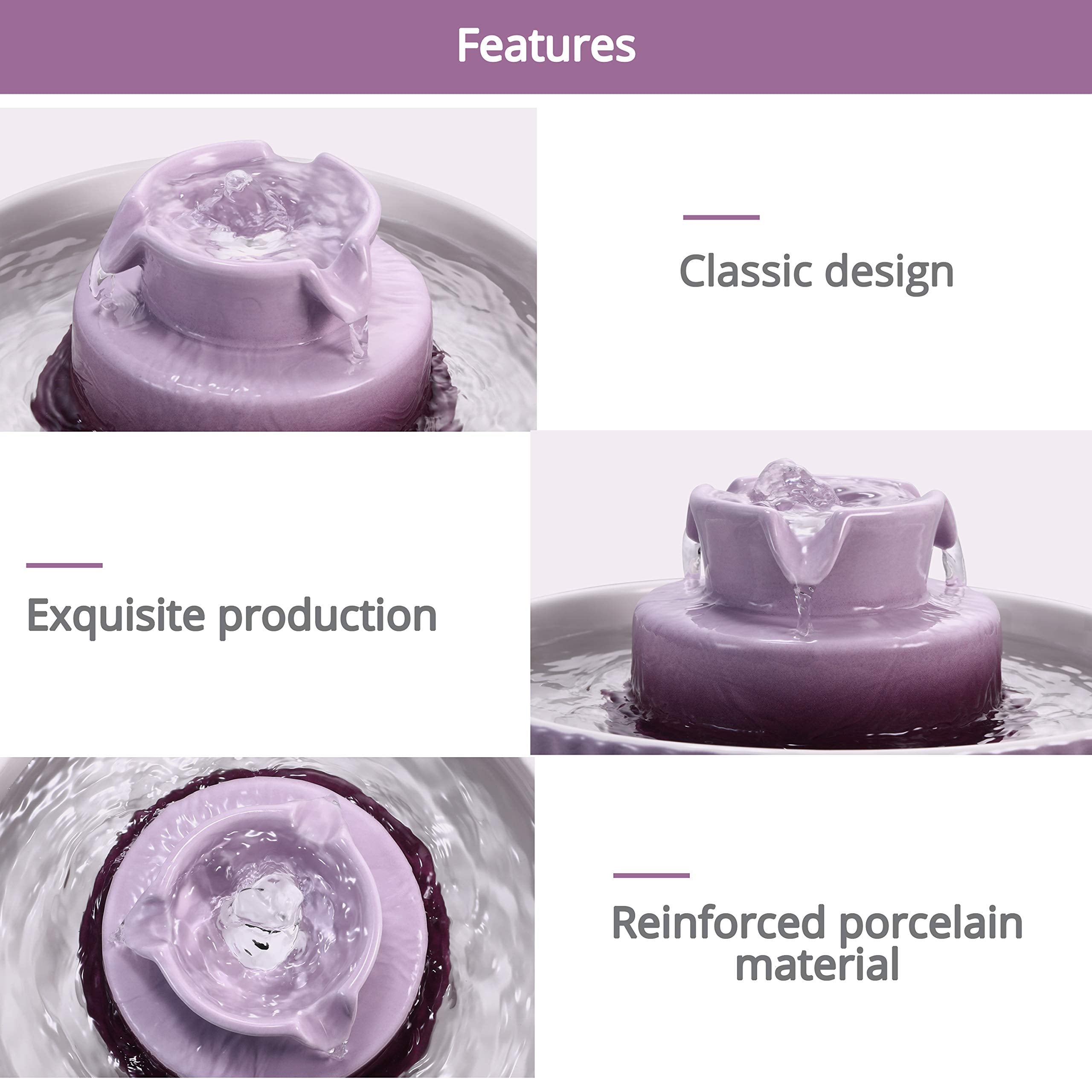 Wonder Creature Ceramic surface detail shows scratch-resistant, sleek porcelain finish.