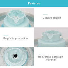 Wonder Creature Cupcake fountain pumps close-up shows dual ultra-quiet performance.