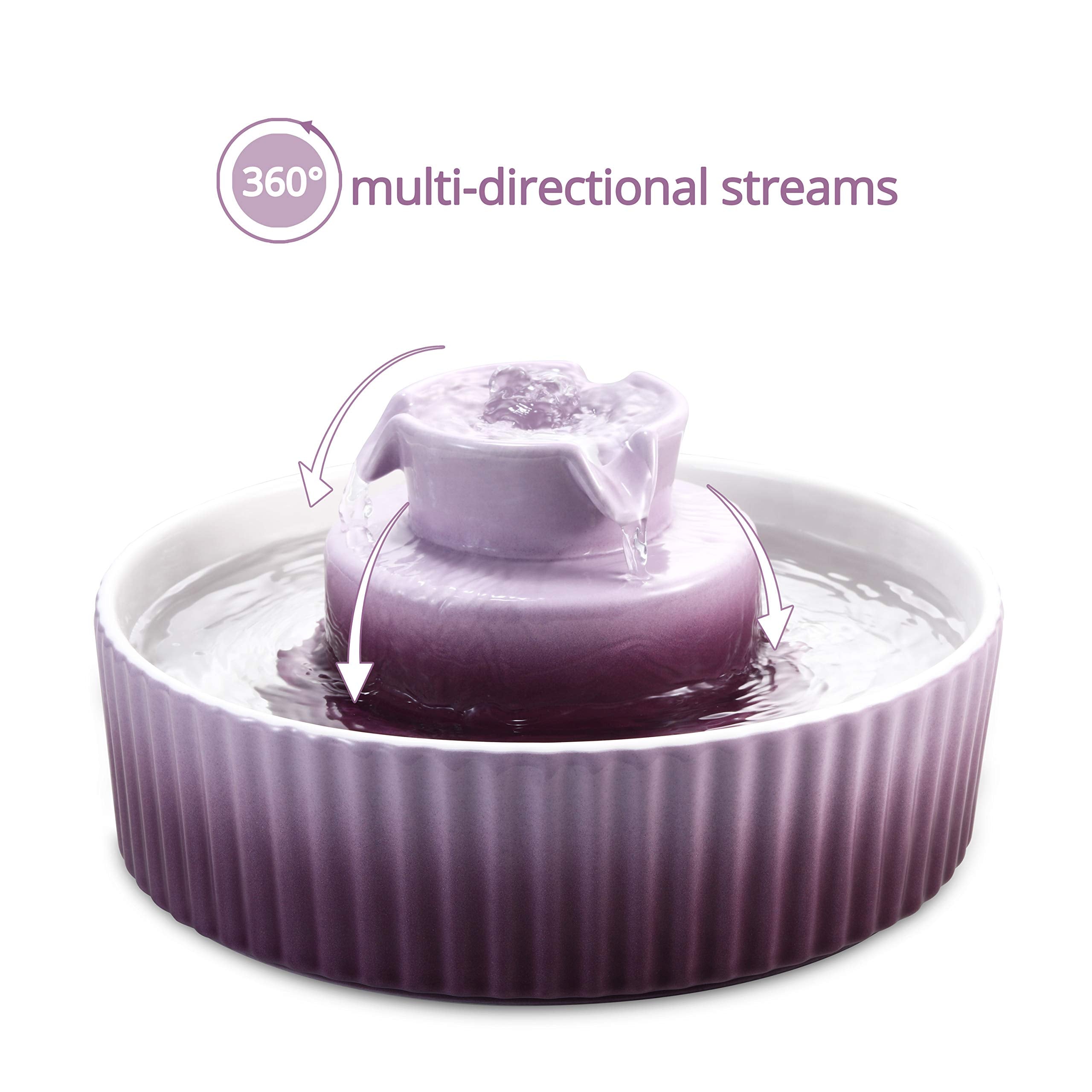 Wonder Creature Cupcake Fountain purple design adds stylish indoor decor.