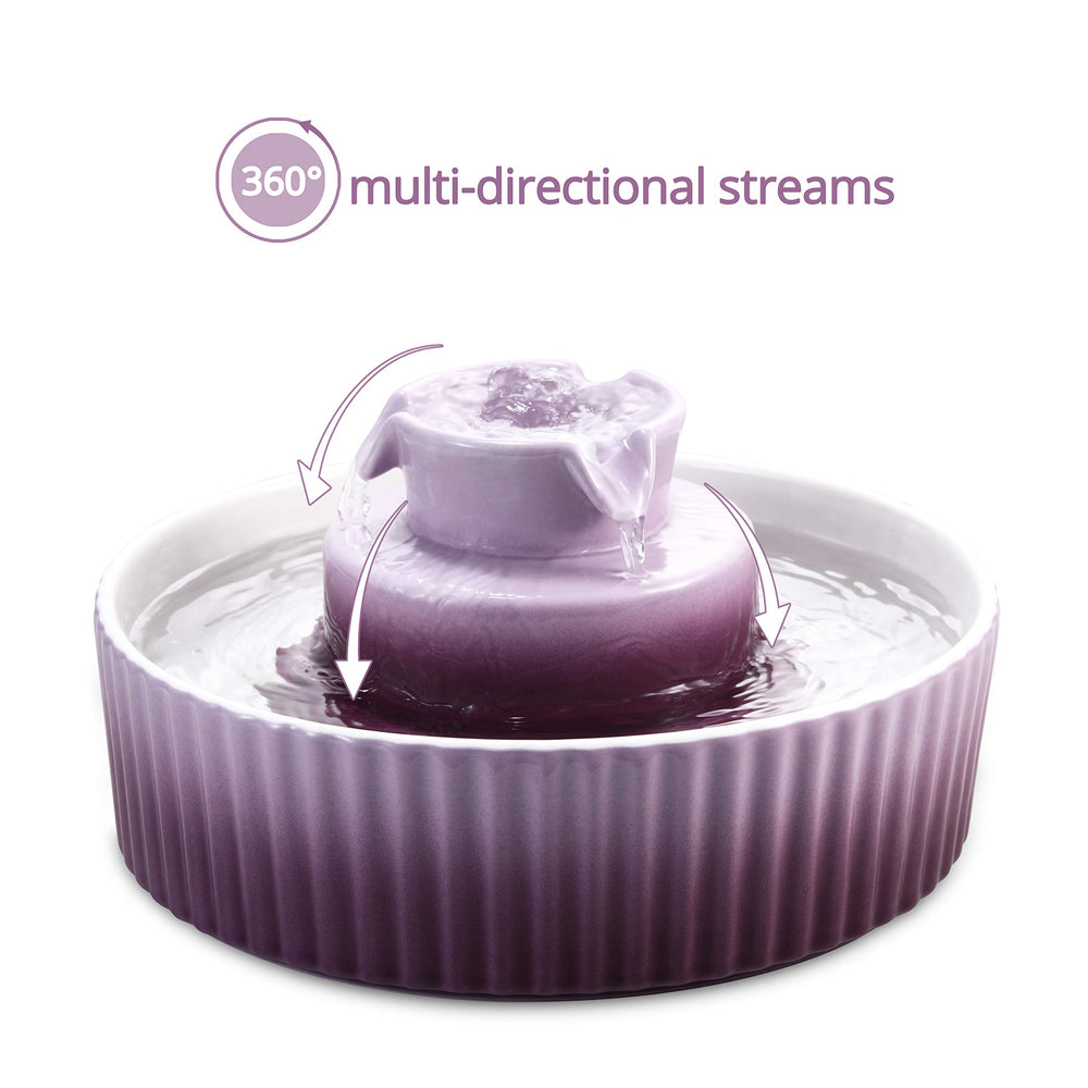Wonder Creature Cupcake Fountain purple design adds stylish indoor decor.