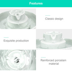 Wonder Creature Cupcake pumps inside shows dual quiet pumps for peaceful pet hydration.