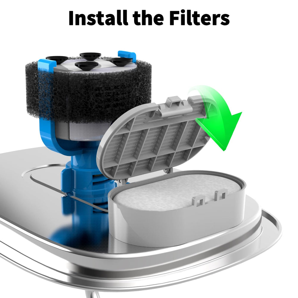 Wonder Creature packaging shows 16 carbon filters and 16 sponges included