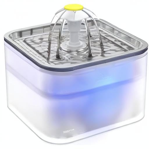 Wonder Creature water fountain quiet pump under 40 dB for peaceful use.