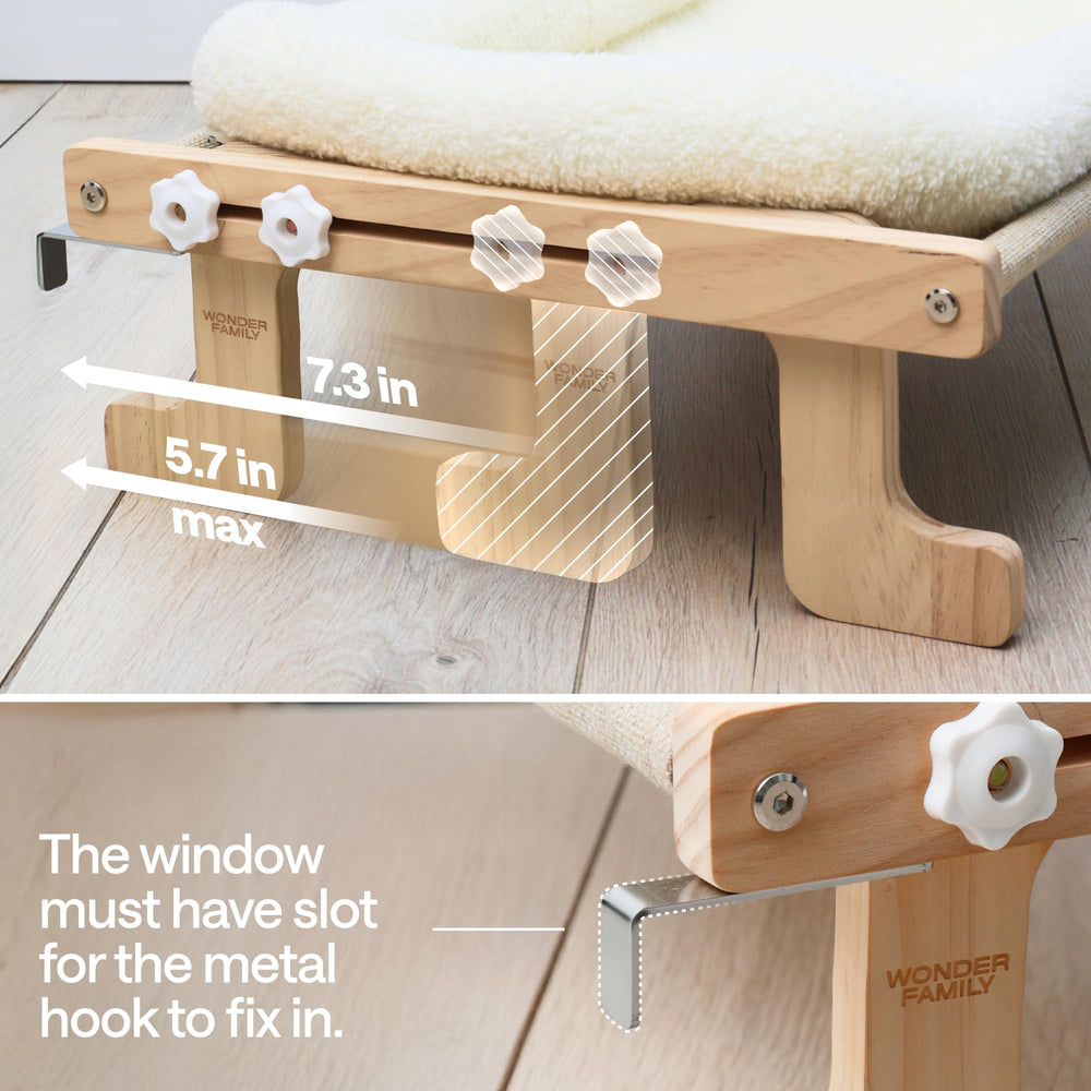Wonder Family foldable cat window shelf bed saves space between uses