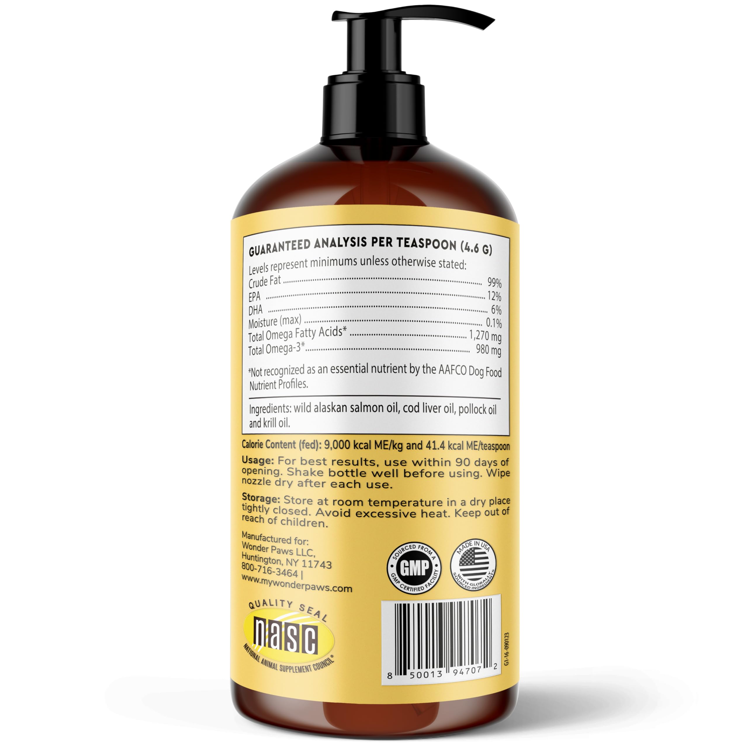Wonder Paws Fish Oil skin-relief photo shows may reduce itching and irritation