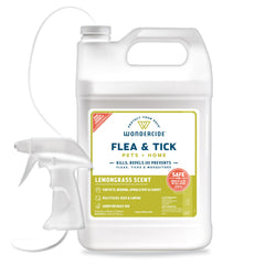 Wondercide lemongrass spray bottle for pets killing and repelling fleas and ticks