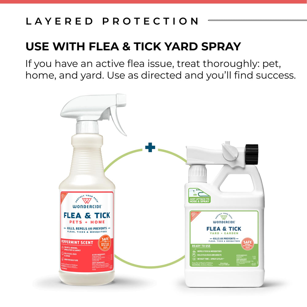 Wondercide peppermint-rosemary fragrance delivers fresh scent while using spray.