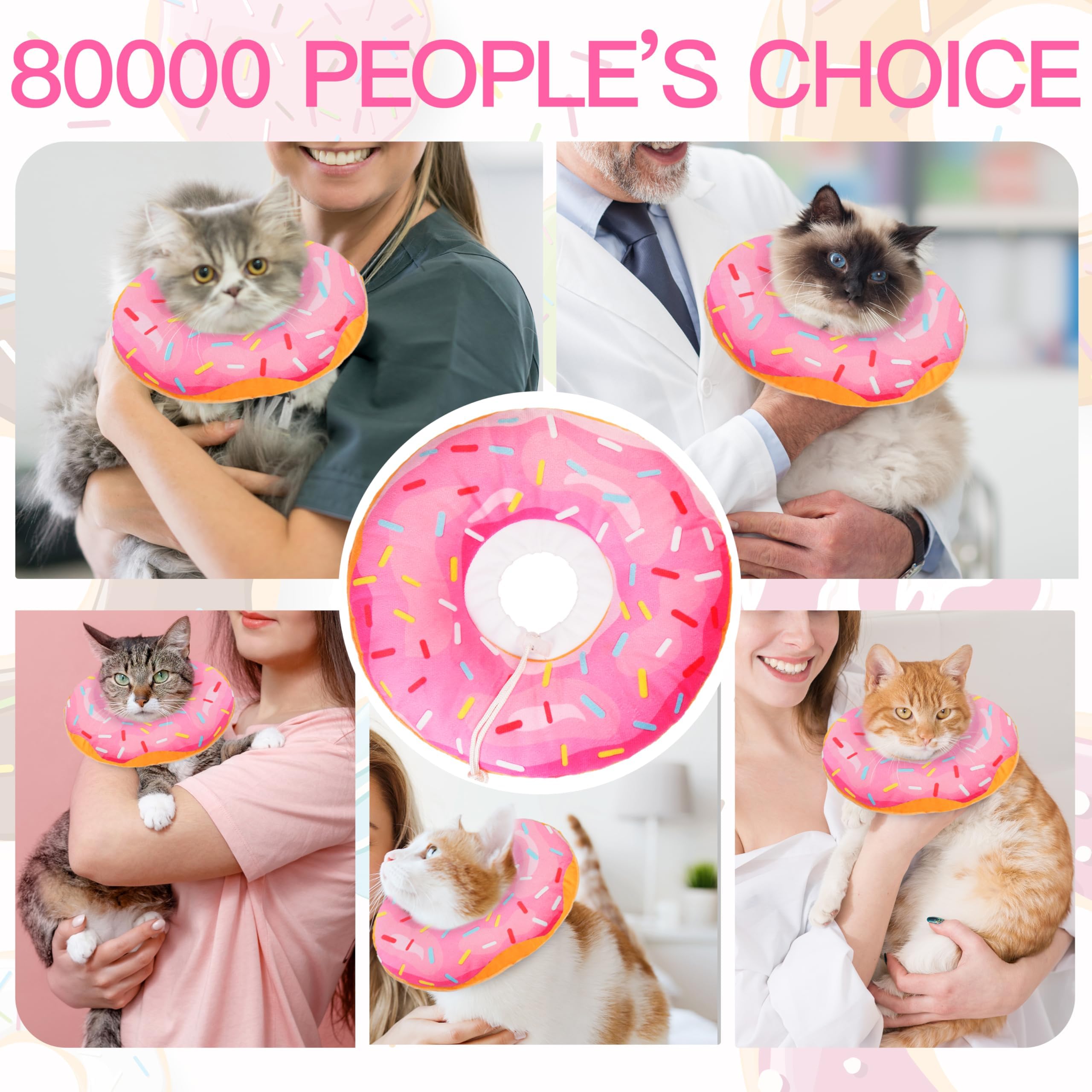WONONE cat donut collar lightweight design reduces movement hindrance