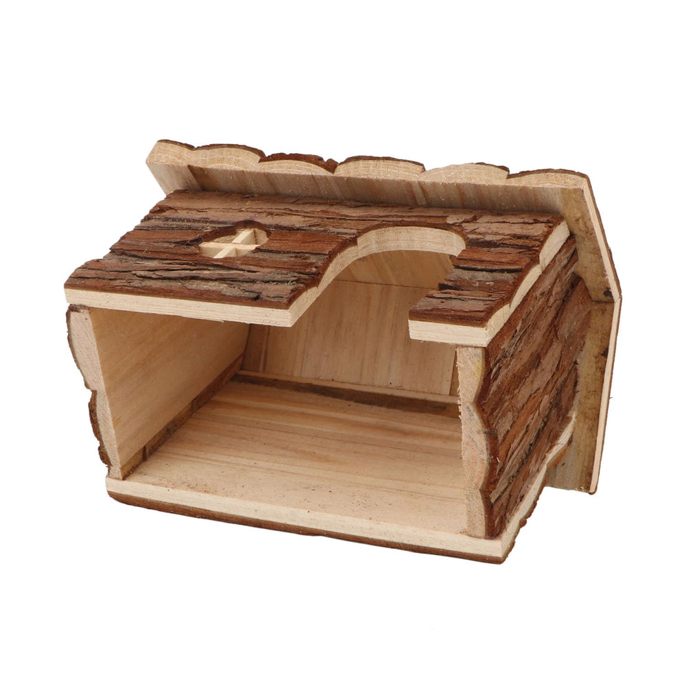Wontee hamster wood house small-size illustration shows compact habitat.