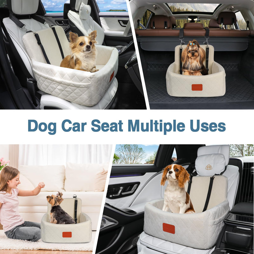 Wooaidagg dog car seat fits both front and rear seats for versatile travel